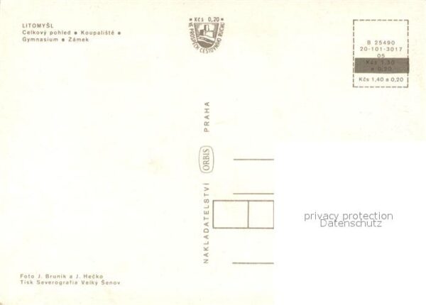 Litomysl Celkovy pohled Koupaliste Gymnasium Zam – Bild 2