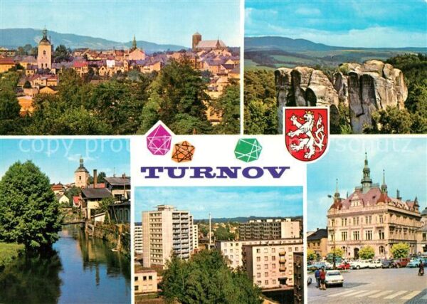 Turnov Stadtpanorama Gebäude Innenstadt Hochhä