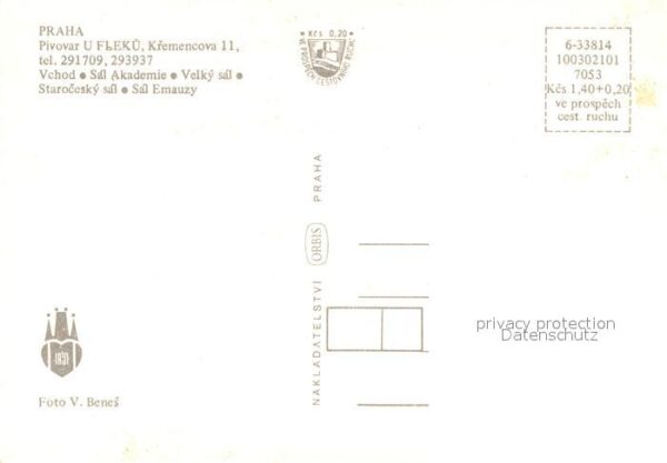 Praha Prahy Prague Pivovar U Fleku Brauerei Gaststätte – Bild 2