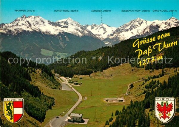 Pass Thurn Gebirgspass Kitzbüheler Alpen Fliegerau
