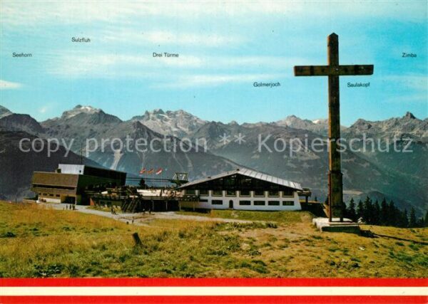 Schruns Vorarlberg Hochjochbahn Bergstation Bergrestaurant