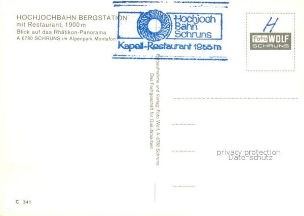 Schruns Vorarlberg Hochjochbahn Bergstation Bergrestaurant – Bild 2