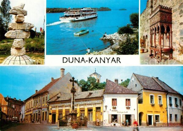 Dunakanyar Motiv Innenstadt Dampfer auf der Donau