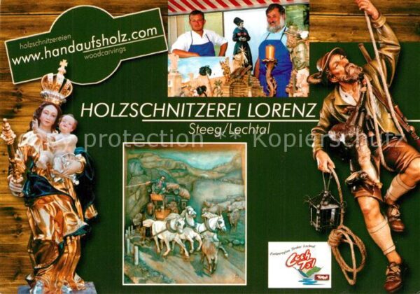 Steeg Tirol Holzschnitzerei Lorenz Handwerk