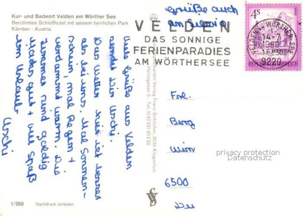 Velden Woerthersee Schlosshotel Park – Bild 2