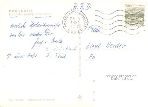 Portoroz Hotelsko naselje Bernardin Fliegeraufna – Bild 2