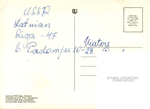 Riga Lettland Bus Bahnhof – Bild 2