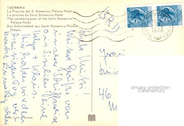 Taormina Sizilien San Domenico Palace Hotel Piscina – Bild 2