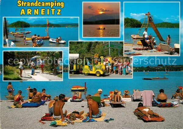 Faak am See Finkenstein Strandcamping Arneitz Strand Rutschbahn