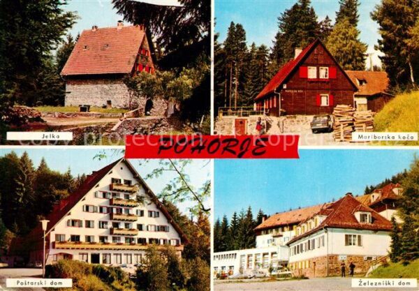 Maribor Marburg Drau Dörfer Berghäuser Hotels im Bachergebir