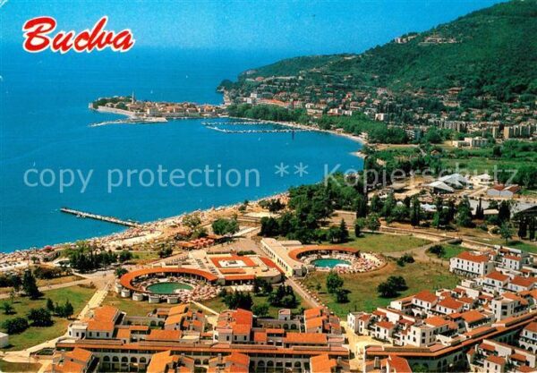 Budva Slovenska plaza Hotelanlagen Badestrand