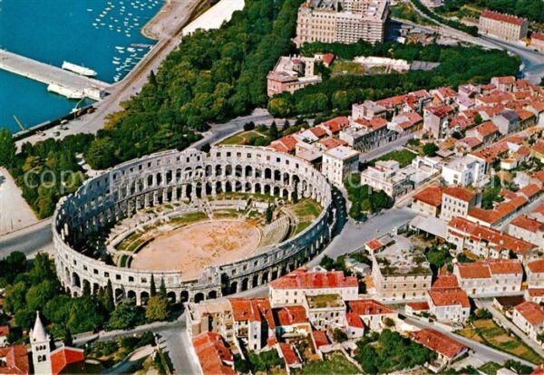 Pola Pula Croatia Arena Fliegeraufnahme
