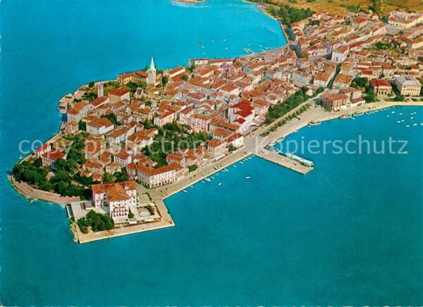 Porec Altstadt Landzunge Fliegeraufnahme