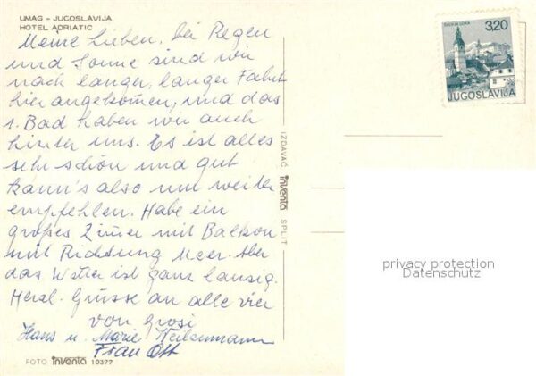 Umag Umago Istrien Hotel Adriatic Nachtaufnahme – Bild 2