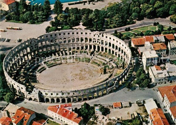 Pola Pula Croatia Arena Fliegeraufnahme