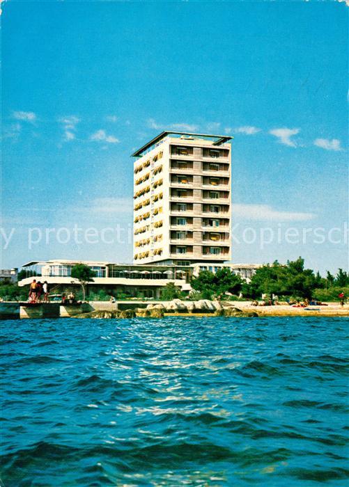 Punta Umag Hote Adriatic Badestrand Ansicht vom Me