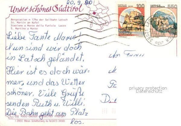 St Martin Kofel Bergstation Seilbahn Latsch Alpenpanora – Bild 2