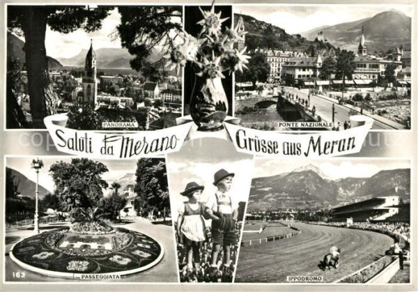 Merano Meran Panorama Ponte Nazionale Passeggiata Ip