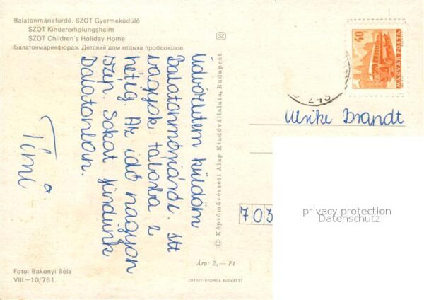 Balatonmariafuerdo SZOT Gyermeküdülö Kindererholungsheim – Bild 2
