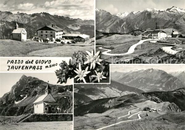 Passo del Giovo Jaufenpass Passo del Giovo Berghotel Bergkapelle E