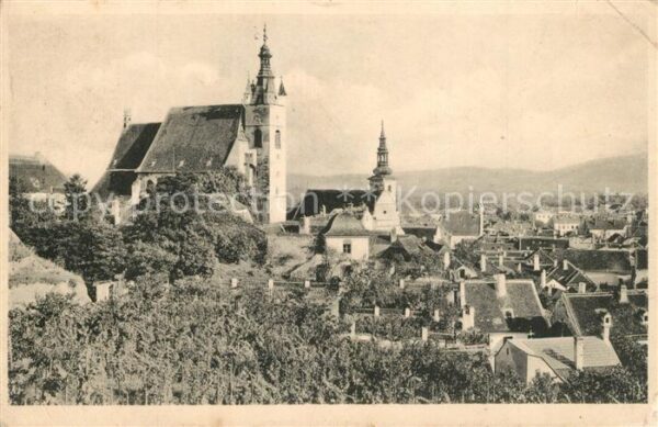 Krems Donau Stadtbild mit Kirchen