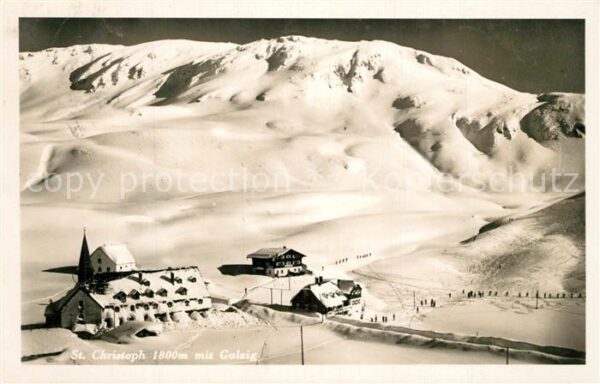 St Christoph Arlberg Panorama Wintersportplatz Alpen