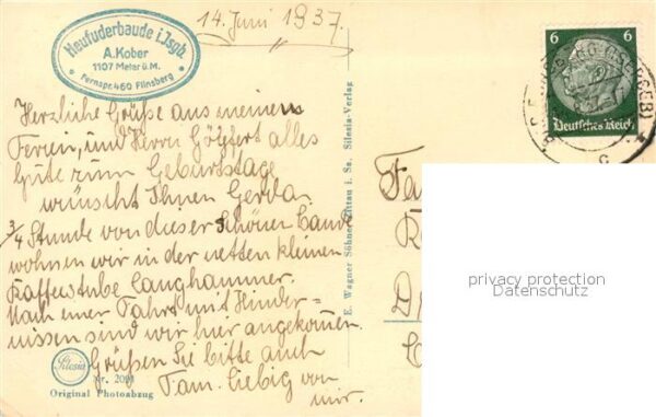 Bad Flinsberg Isergebirge Heufuderbaude Silesia Nr 2091 – Bild 2