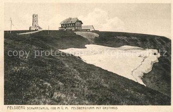 Feldberg Schwarzwald Feldbergturm mit Gasthaus