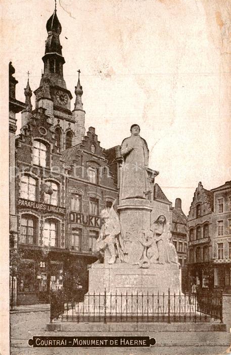 Courtrai KORTRIJK Flandre Belgie Monument de Haerne