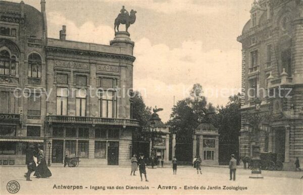 Anvers Antwerpen Entrßee du Jardin Zoologique