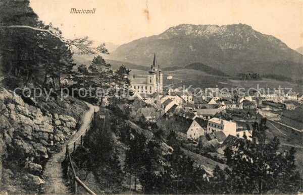 Mariazell Steiermark Stadtpanorama Alpen