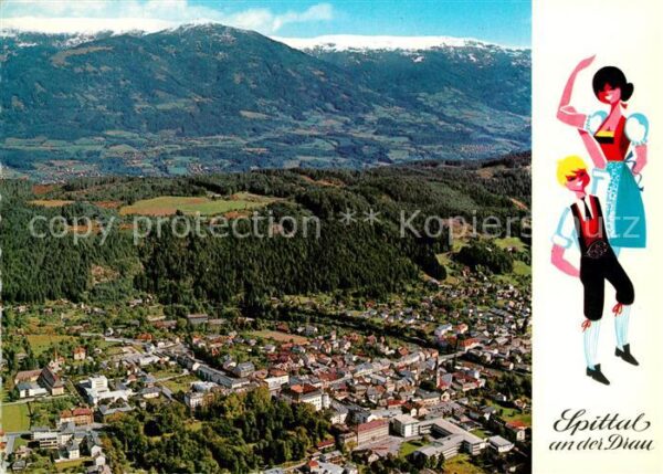Spittal Drau Fliegeraufnahme