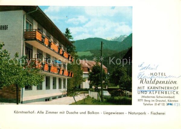 Berg Drautal Hotel Waldpension mit Kärntnerhof Alpen