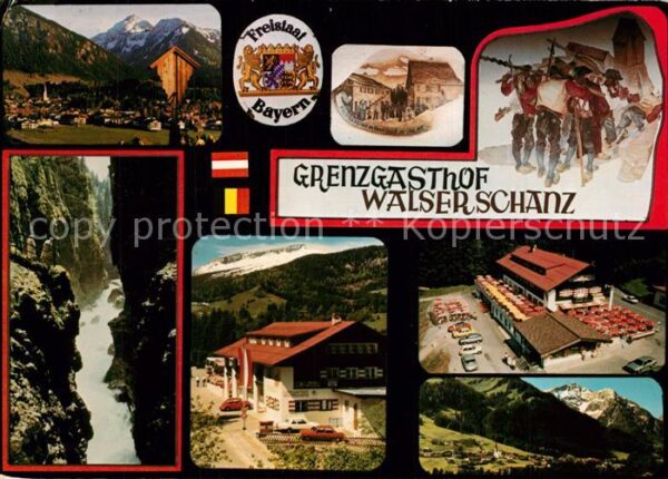 Hirschegg Kleinwalsertal Vorarlberg Grenzgasthof Walserschanz Schlucht Alpe