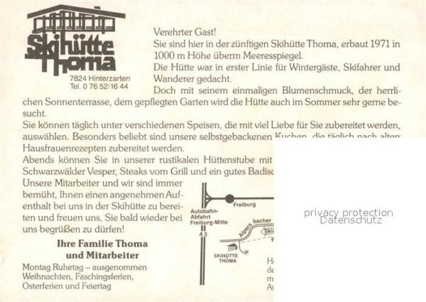 Hinterzarten Skihütte Thoma Wintersportplatz Schwarz – Bild 2