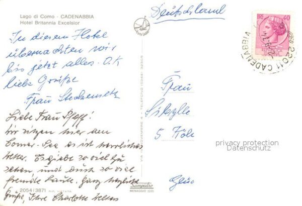 Cadenabbia Lago di Como Hotel Britannia Excelsior Sonnenterrass – Bild 2