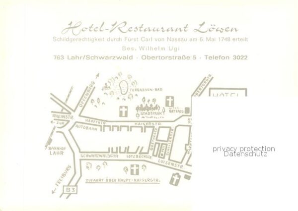 Lahr Baden Hotel Restaurant Löwen Fachwerkhaus – Bild 2