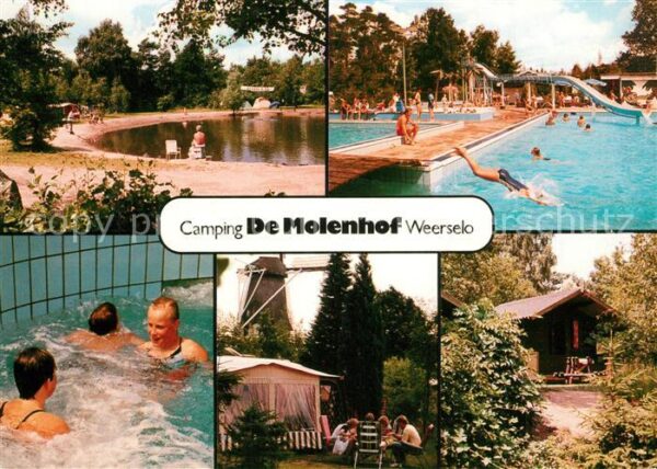 Weerselo Camping De Molenhof Freibad Windmühle