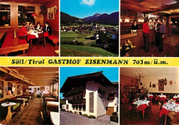 Soell Tirol Gasthof Eisenmann Restaurant Bar Landsc