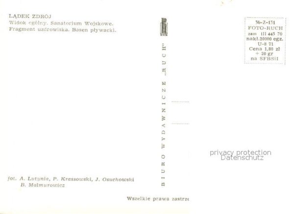 Ladek Zdroj Widok ogolny Sanatorium Fragment uzdrow – Bild 2