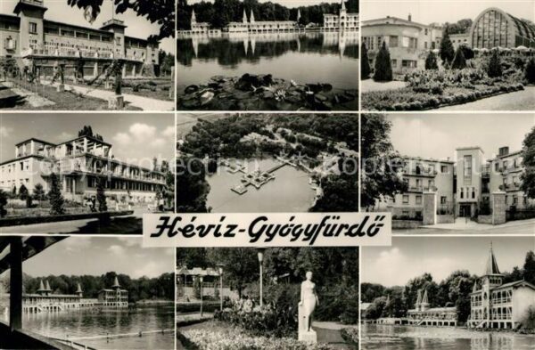 Heviz-Gyoegyfuerdoe Teilansichten Kurort Thermalsee