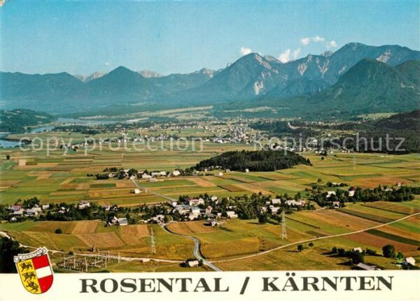Muehlbach Rosental Panorama Rosental mit Karawanken Fliege