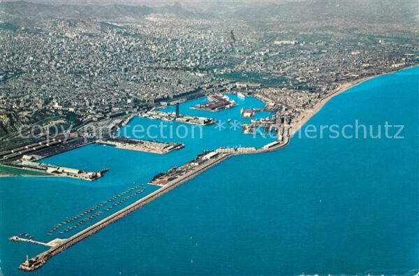 Barcelona Cataluna Veduta aerea del puerto