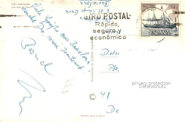 Barcelona Cataluna Veduta aerea del puerto – Bild 2