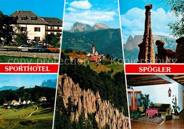 Lengmoos Ritten Sporthotel Spögler Felsformationen Dolo