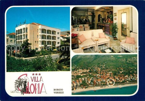 Borgio Verezzi Hotel Villa Gloria Fliegeraufnahme