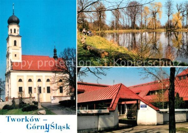 Tworkow Barocke Pfarrkirche Partie am See Ärzte