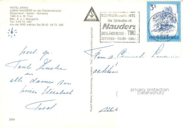 Nauders Tirol Hotel Erika Restaurant Alpenblick – Bild 2