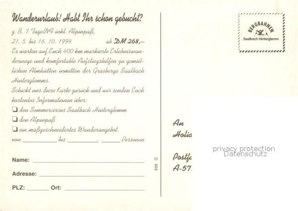 Saalbach-Hinterglemm Wandercircus Bergbahn Landschaftspanora – Bild 2