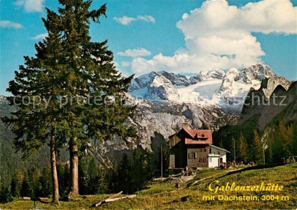 Gosau Oberoesterreich Gablonzerhütte Berghaus Dachsteingebirg